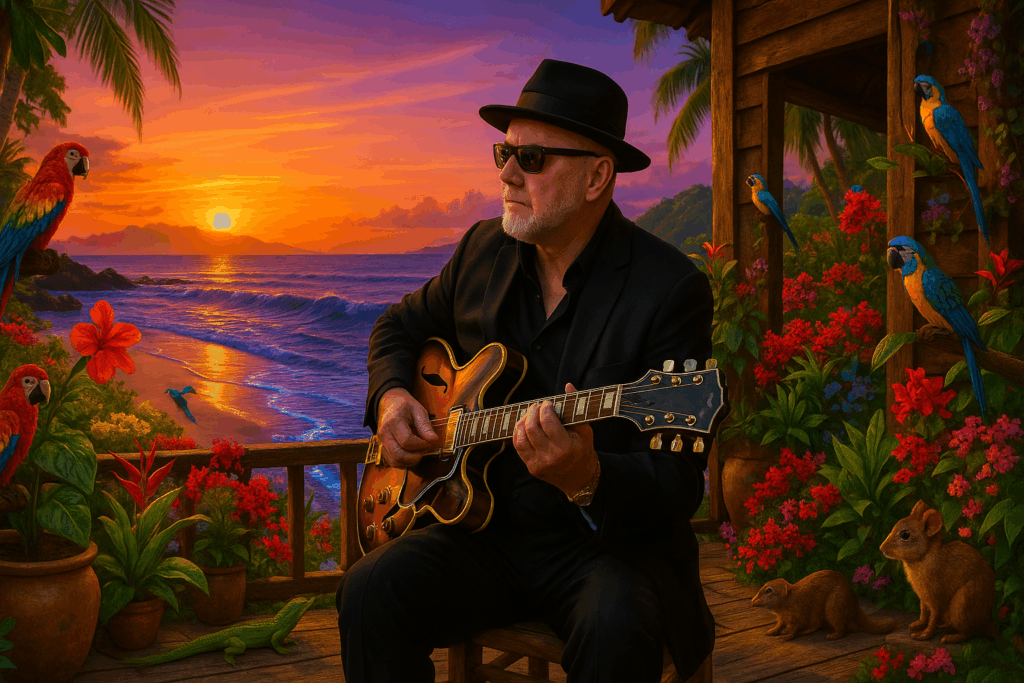 sunset serenade on the porch